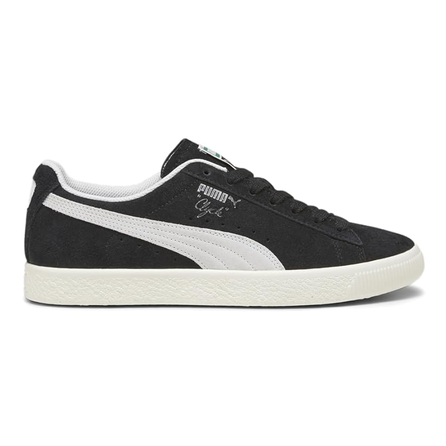 Amazon.com | PUMA Mens Clyde Hairy Suede Lace Up Sneakers